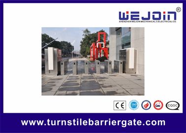 Torniquetes pedestres de aço inoxidável da porta retrátil orgânica da barreira da aleta da porta de velocidade