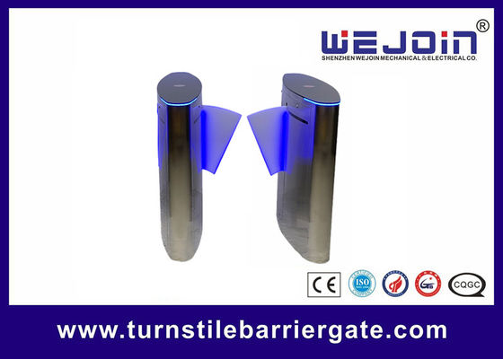 Fingerprint access control system automatic flap barrier gate
