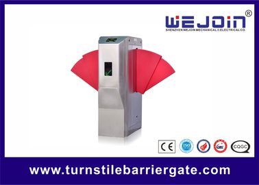 110V/220V Stainless Steel Access Control Flap Barrier With Ticket Inspection Syetem