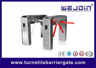 O torniquete do tripé da altura da cintura com 304 material de aço inoxidável e Auto-fechamento funciona para o controle do passageiro