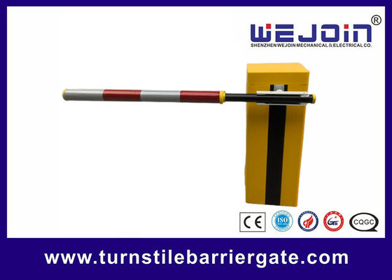 Barreira de lança de aço amarela para estacionamentos com função de retorno