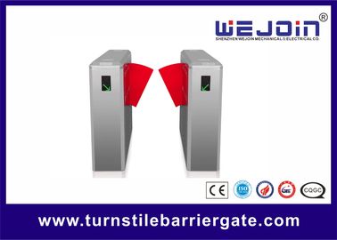 Porta de barreira de flap de aço inoxidável 304 bi-direcional de reinicialização automática para controle de acesso confiável