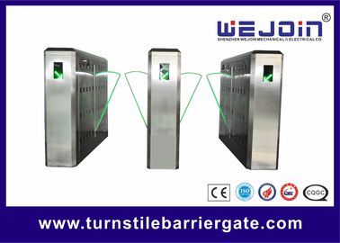 Porta de barreira de flap de aço inoxidável 304 bi-direcional de reinicialização automática para controle de acesso confiável