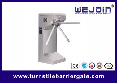 Porta de aço inoxidável do torniquete do tripé do controle de acesso 304 à altura da cintura pedestres automáticos com o cartão/impressão digital do RFID lidos